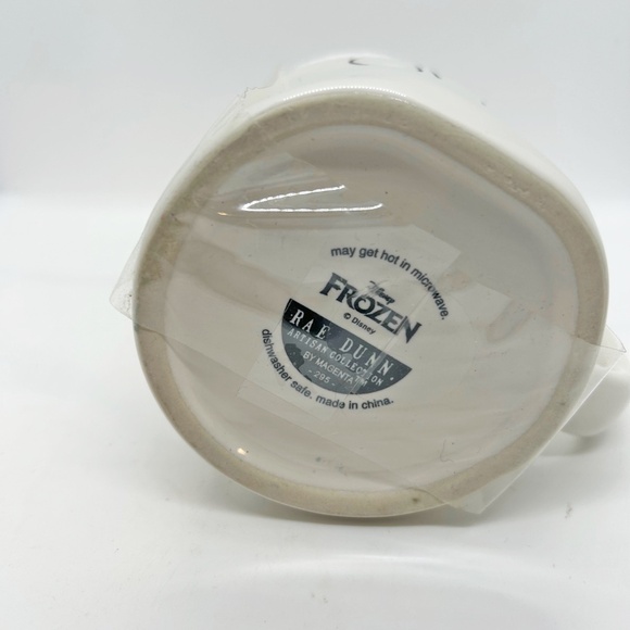 New Rae Dunn Disney Frozen Mug,  Olaf figure ceramic topper - Picture 5 of 9